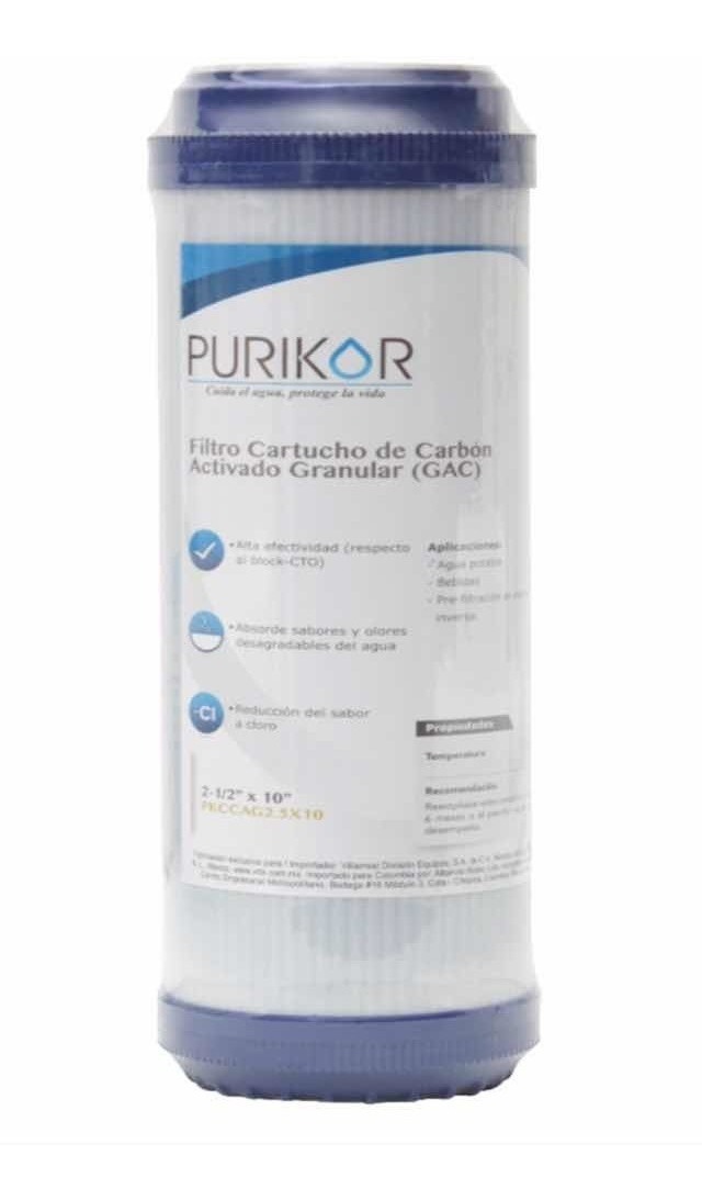 Filtro Cartucho De Carb?n Activado Granular 4.5 X 20 X5 Mic