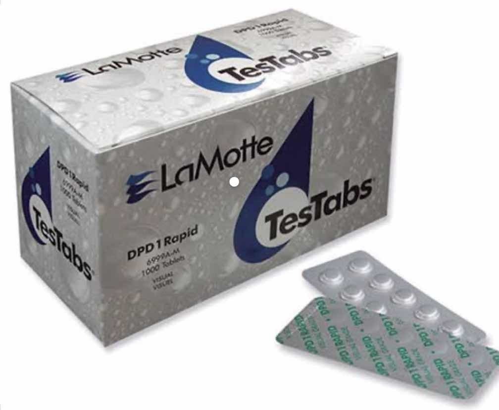Pastillas Dpd1 Para Determinar Cloro Residual 100 Pastillas