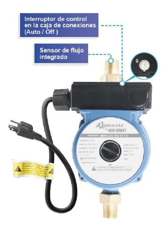 Bomba Presurizadora De Agua 1/6hp Marca Aqua Pak - Image 2