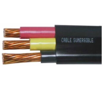 Cable Plano Sumergible Cal. 6, 3 Hilos, 600 Volts