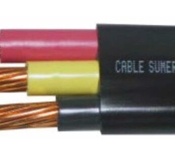 Cable Plano Sumergible Cal. 4, 3 Hilos, 600 Volts