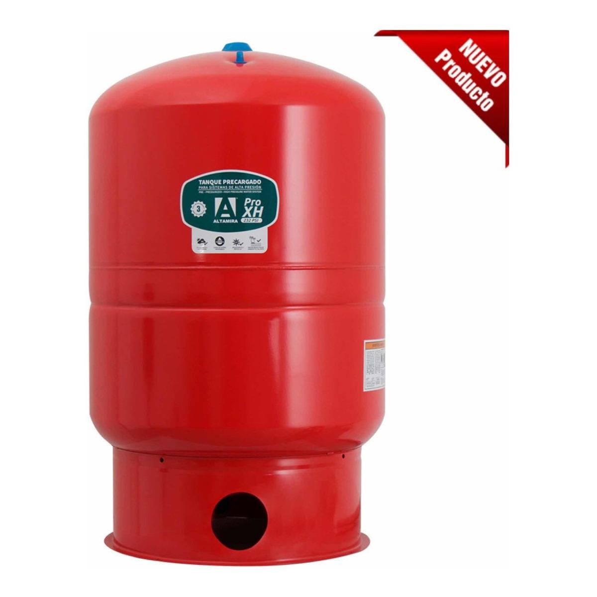 Tanque precargado vertical para alta presi?n, de diafragma, ALTAMIRA, serie PRO XH, acero al carb?n, 40 Gal, presi?n m?xima 232 psi