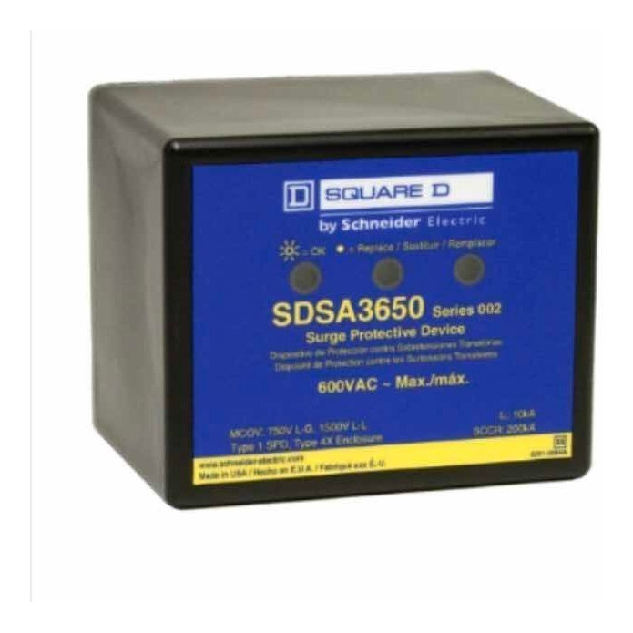 Apartarrayos marca SQUARE D para motores trif?sicos en 230/460 Volts, C?digo: APT