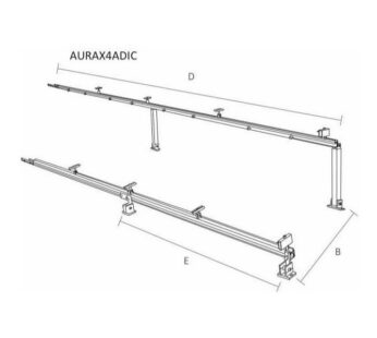 Estructura 4 Paneles Solar Adicionales Aurax Connera Aurax4a