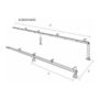Estructura 4 Paneles Solar Adicionales Aurax Connera Aurax4a