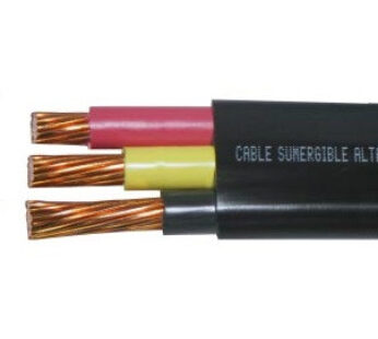 Cable Plano Sumergible Cal. 10 3 Hilos, 600 Volts