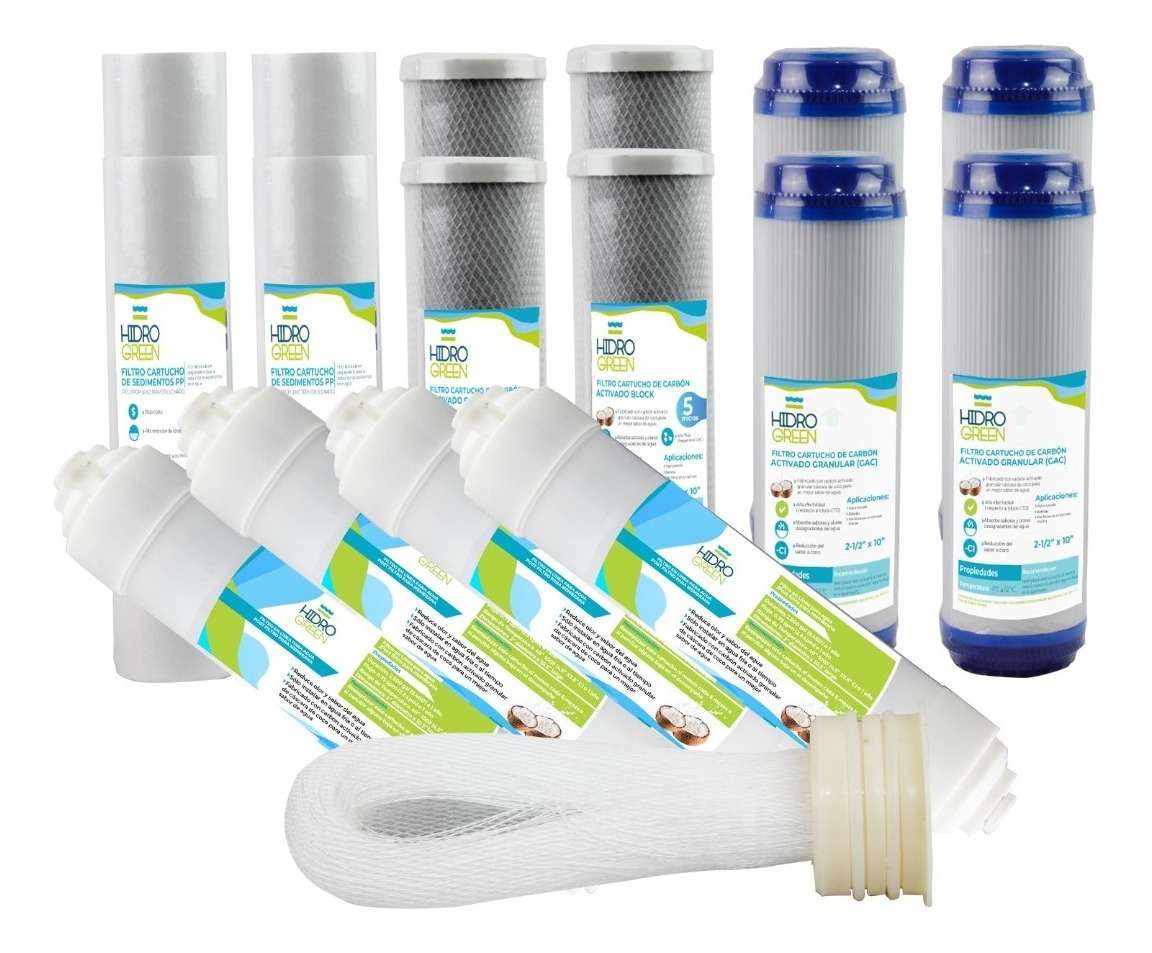 Kit De Mantenimiento 2 Año 5 Pasos Ultrafiltración Hidrogreen
