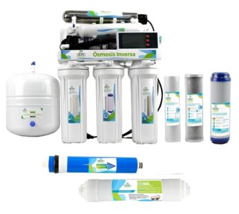 Purificador Osmosis 6 Etapas 100 Gpd Uv Hidrogreen + Kit 1 A