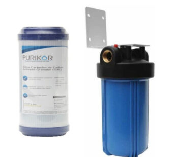 Porta Filtro De Polipropileno De 4.5×10 + Filtro Carbón Activado granular