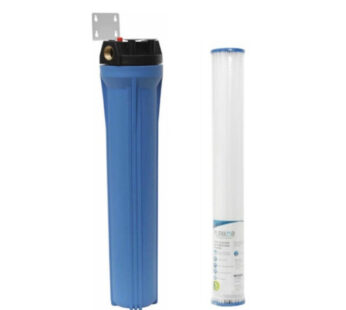 Porta Filtro Para Agua De 2.5×20 Azul + Filtro Pleg 5 Micr