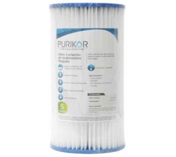 Filtro Cartucho Plegable De Polipropileno PURIKOR Con Dimensiones De 4.5″ x 10″ Para Filtrado de 20 Micras