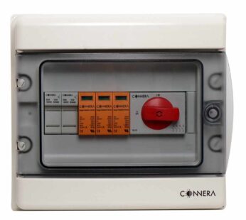 Caja de protecci?n para 1 series de corriente directa, STRING BOX, CONNERA, interior y exterior, IP65, 1000Vcc, 15A SHIELD-SB1-FSPDC