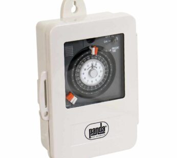 Timer mec?nico de voltaje dual con gabinete, 1F X 110/230 Volts, PANDA, serie KROSS