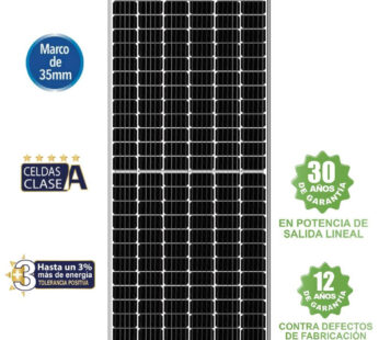 Panel solar monocristalino, CONNERA, serie ASTRAL XHC, 460 watts, 144 celdas, marco de aluminio anodizado ASTRALX460-MH144