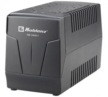 Regulador de voltaje Koblenz RS-1410 1410VA entrada y salida de 120V negro