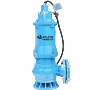 Motobomba sumergible para lodos, AQUA PAK, serie ROBUSTA, 5 HP, 3 f, 230 V, descarga 4″ bridada, s?lidos 1.2″