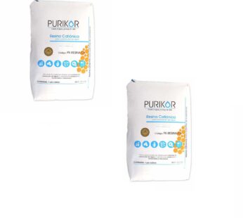 Bulto de resina catiónica para suavizador marca PURIKOR en presentación 28.3 Litros PK-RESINA-CA (2 Bultos)