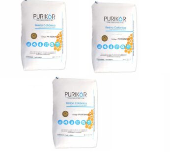 Bulto de resina catiónica para suavizador marca PURIKOR en presentación 28.3 Litros PK-RESINA-CA (3 Bultos)