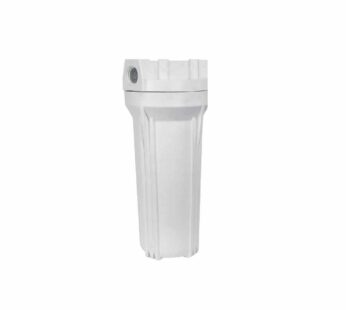 Portafiltro para cartuchos de 2.5″ x 10″ marca PURIKOR construido en Polipropileno con conexiones de 1/4″ hembra