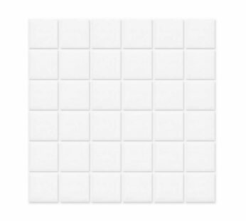Mosaico PERLA para piscina, fuente y spa, PANDA, MOSAIK, 2x2cm, 2.14m?, 20 hojas con papel MOSAIKV-A1001-PV2