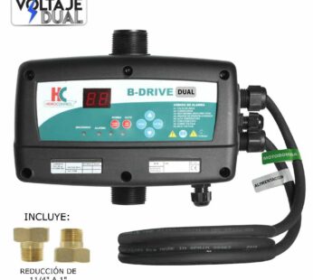 Variador de frecuencia HIDROCONTROL B-DRIVE DUAL (enfriado por agua), 14A, 1 F, 127 / 230V, motobomba 1F, 127 / 230V