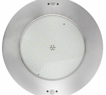 L?mpara LED para piscina, Deluxe, PANDA, blanco fr?o, 18 Watts, 12 Vca, acero inoxidable 316, di?metro 10″ – DLX-10N-B-18W-12A