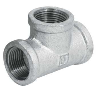 Tee galvanizada de 1/4″ x 1/4″
