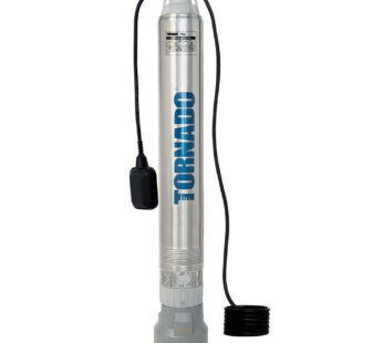 Motobomba sumergible 4″, TORNADO, serie KIN, acero inoxidable 304, descarga 11/4″, 1.5 HP, 1 fase, 230 V, 2 hilos, 9 A. KIN58-8/1230A