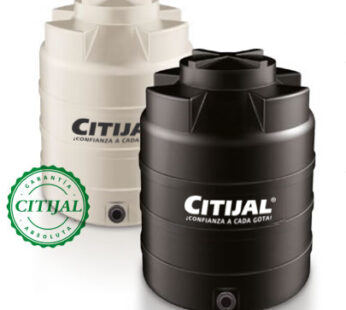 Tinaco vertical marca Citijal con capacidad de 1500 litros