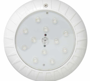 L?mpara LED para piscina, Luminus, PANDA, blanco puro, 25 Watts, 12 Vca, pl?stico ABS, di?metro 8″