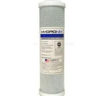 Filtro cartucho de Carb?n activado block (CTO) marca HYDRONIX con dimensiones de 2.5″ x 10″ para filtrado de 5 micras