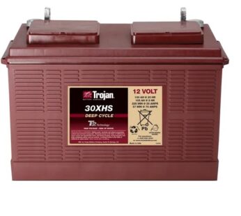 Bater?a Marca Trojan Modelo 45-30XHS. Capacidad de 130 AH@12V a 20Hrs. Sellada, libre de mantenimiento.
