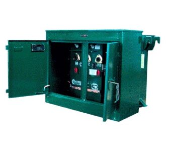 Transformador de pedestal radial devanados aluminio-aluminio. 75 KVAR- 220 v –  440v