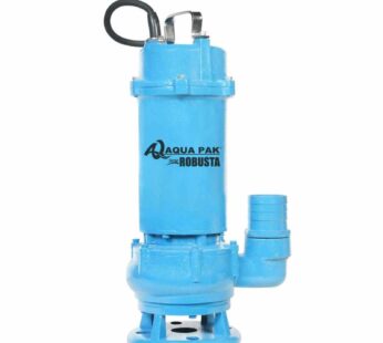 Motobomba sumergible para lodos, AQUA PAK, serie ROBUSTA, 2 HP, 3 f, 230 V, descarga 2.5″ con adaptador manguera de 2?, s?lidos 1″