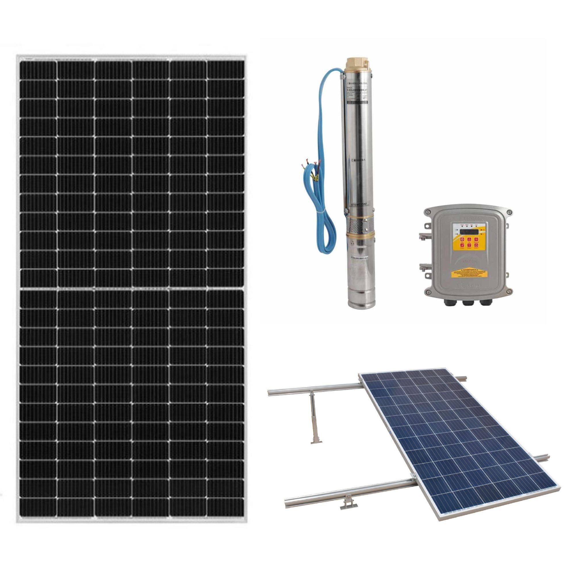 Kit De Bomba Solar Kolos4-60-150-11 + 6 Panel 450w + Base Panel