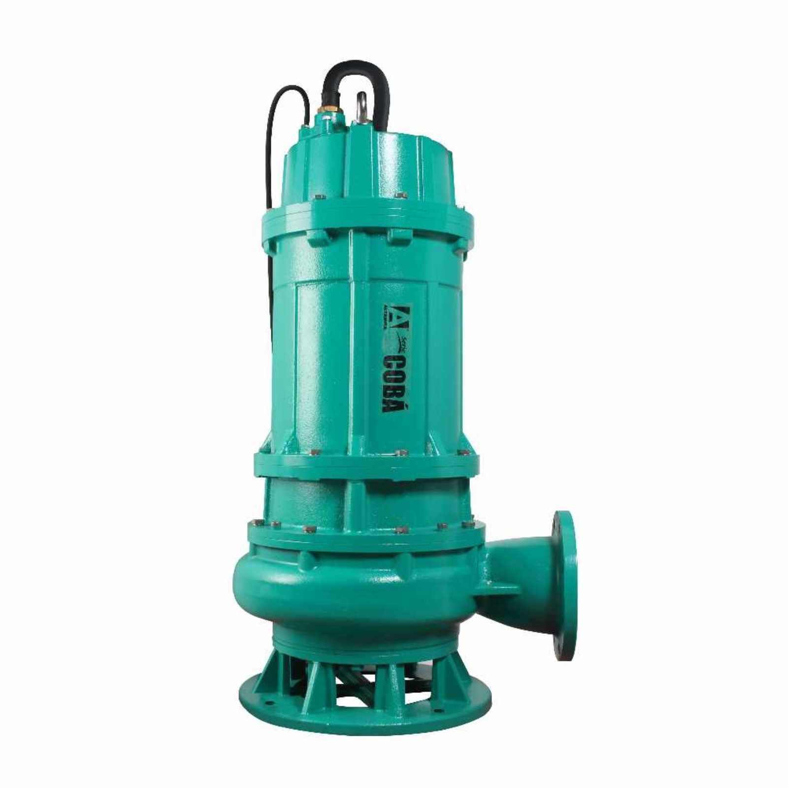 Motobomba sumergible para efluentes y lodos, ALTAMIRA, serie COBA, 20 HP, 3 f, 460 V, descarga 4", s?lidos 2"