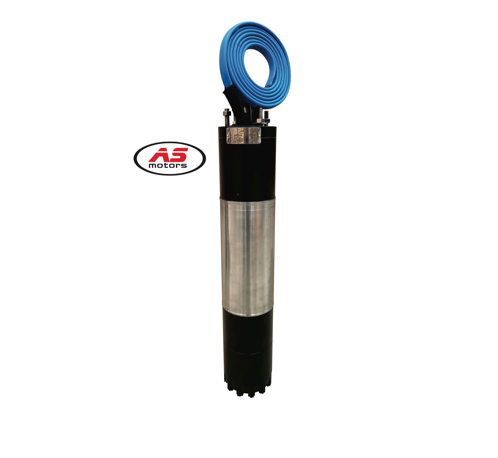 Motor sumergible rebobinable con campana superior e inferior en hierro marca AS Motors 60 HP 3x460V