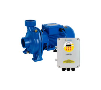 Motobomba centr?fuga horizontal para bombeo solar, 110 VCC, 13.6 A, 1500 W, 2 polos, 3450 RPM, rosca hembra 2″ NPT
