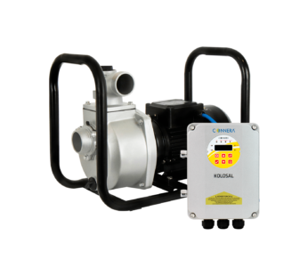 Motobomba centr?fuga horizontal para bombeo solar, 200 VCC, 7.5 A, 1500 W, 2 polos, 3200 RPM, rosca macho 2″ NPT