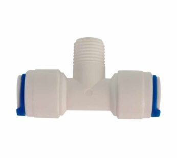 Adaptador tipo “T” para osmosis inversa 400G (T3/8″, RM1/4″, T3/8″)