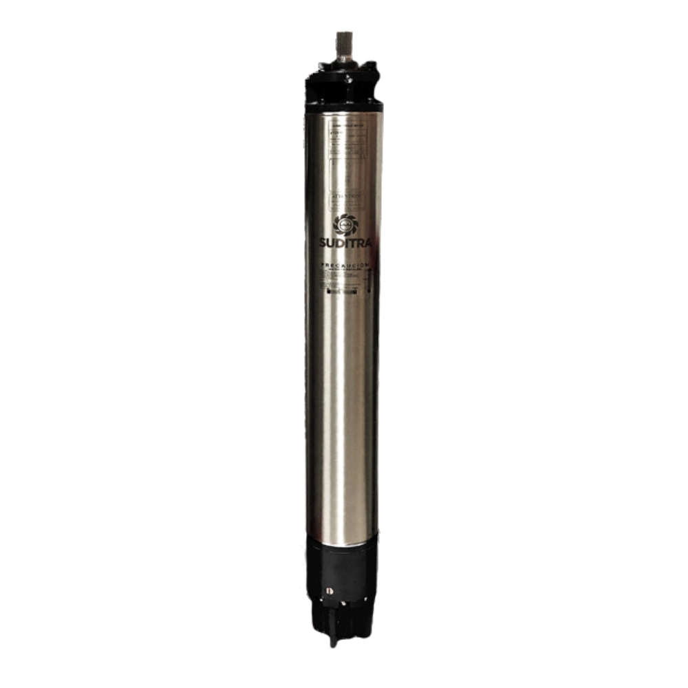Motor sumergible rebobinable 7", 60 HP, 3F, 440 V, 3470 RPM, flecha y carcasa en acero inoxidable, marca Suditra