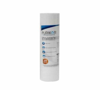 Filtro Cartucho Polipropileno Termofusionado PURIKOR 2.5″ x 10″ Para Filtrado De 20 Micras